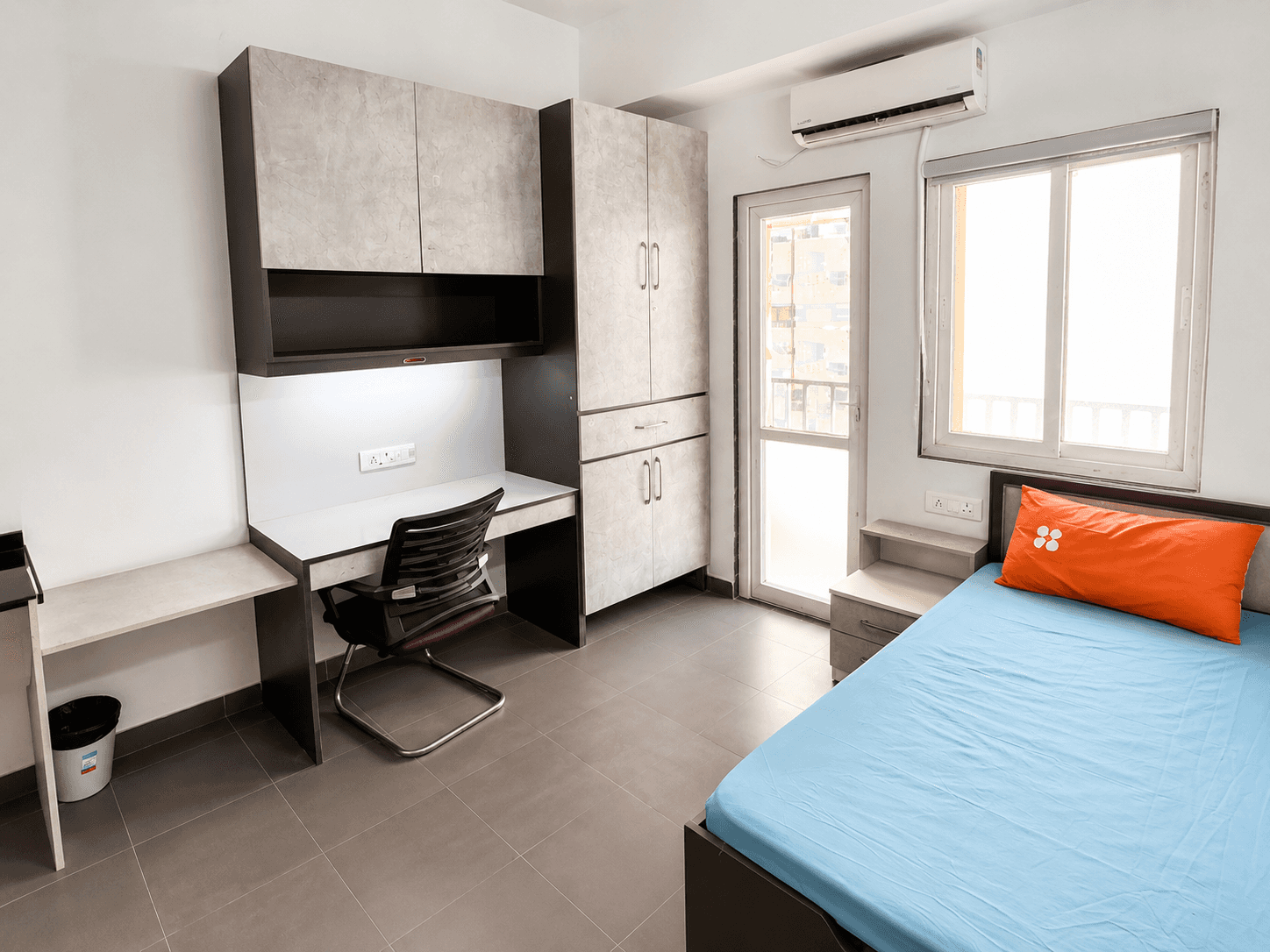 white and brown kitchen cabinet